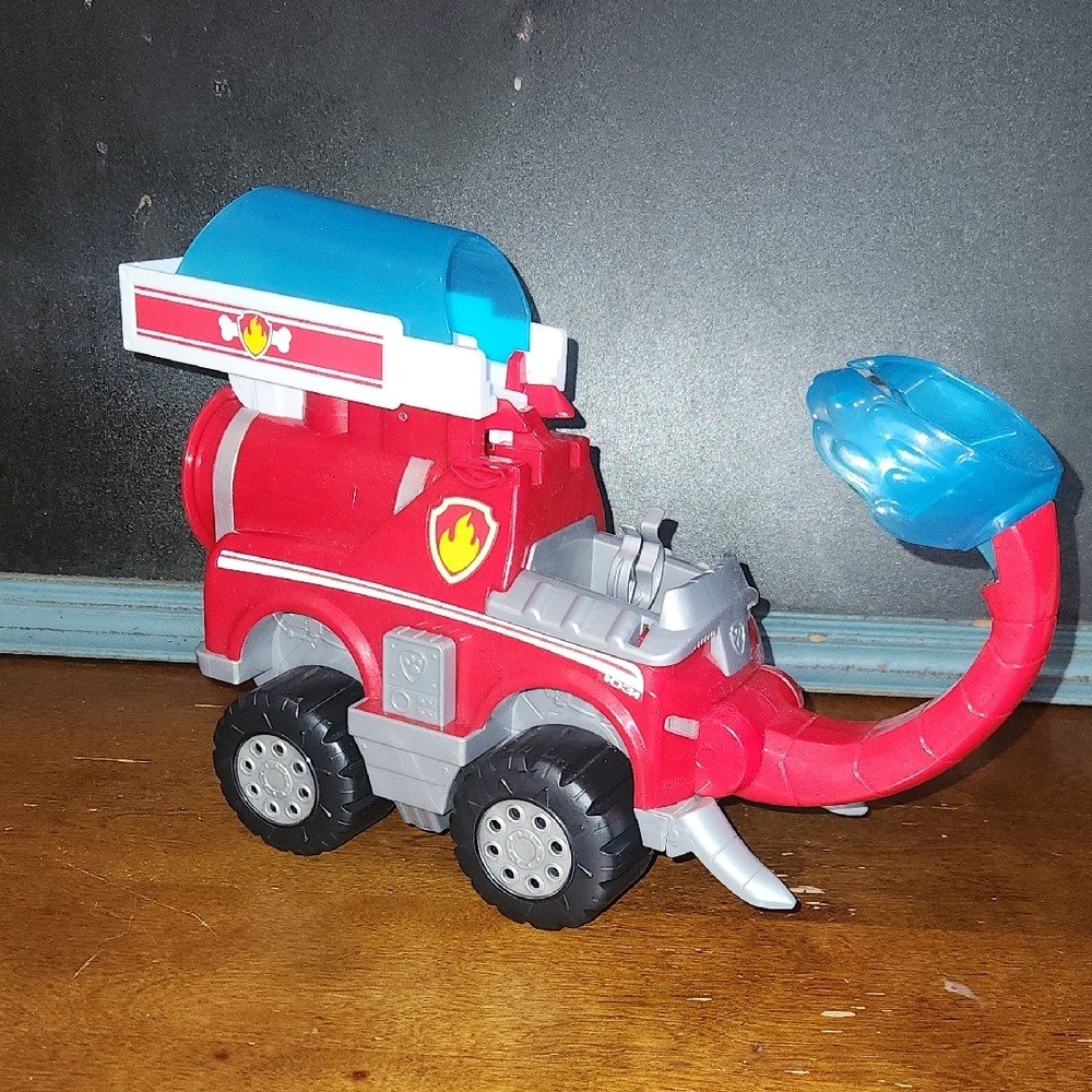Red Rescue Dino Truck Kids Toy - Paw Patrol Style
